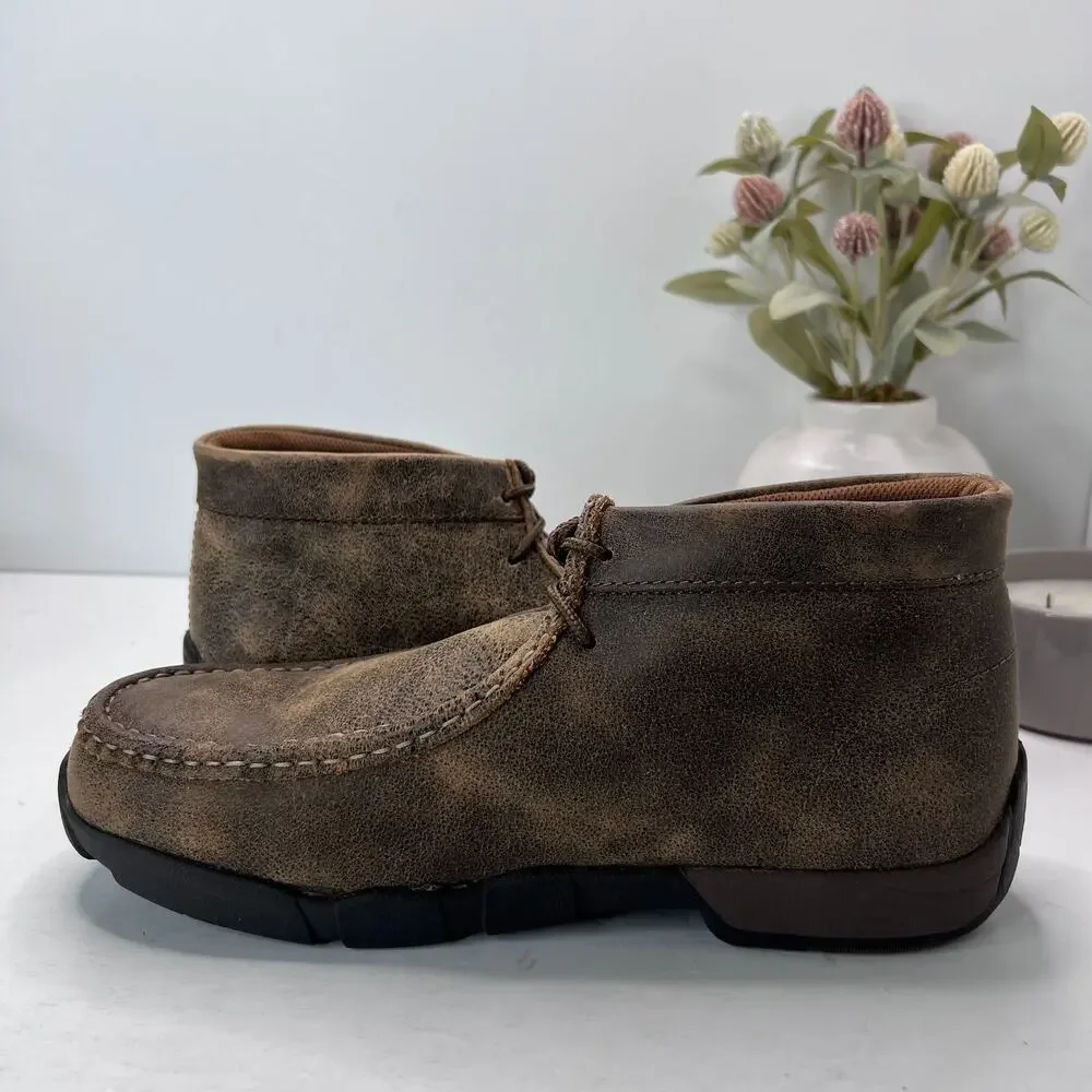 Justin Original Cappie Slip Resistant Steel Toe Work Boots Brown Men's 11M NWOB